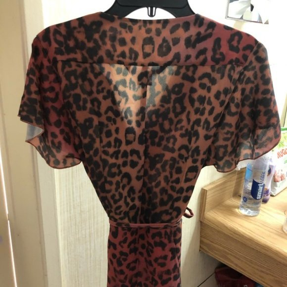 French Connection Annalia Leopard 🐆 Print Dress - Picture 6 of 9